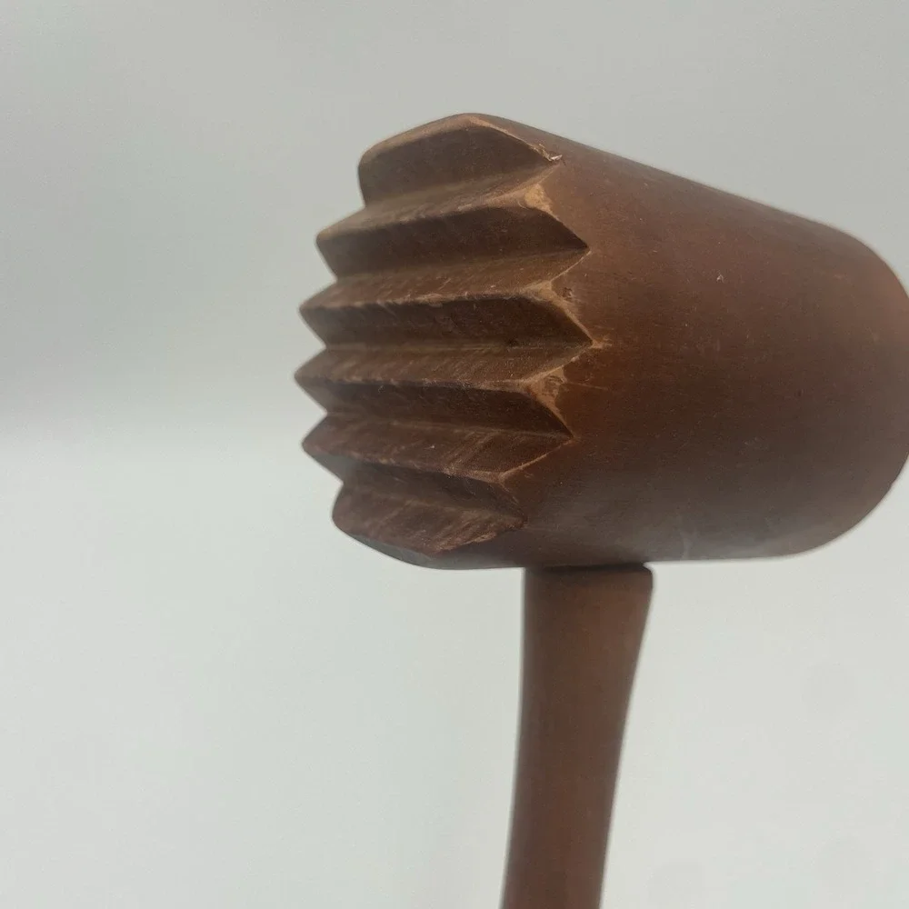 Vintage Wooden Kitchen Mallet Meat Tenderizer 10